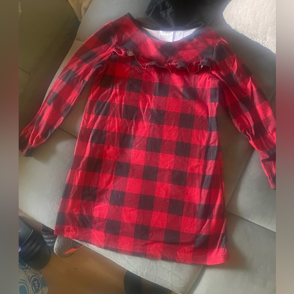 Christmas Pajamas -Dress girls size 6 Target worn once